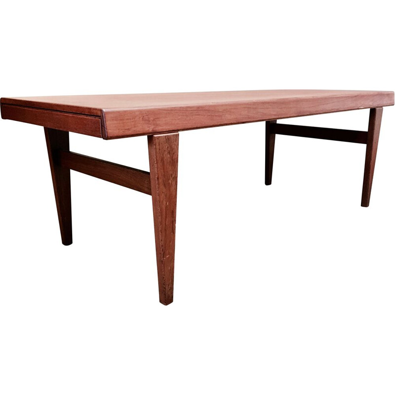 Scandinavian vintage teak coffee table by Johannes Andersen, 1950