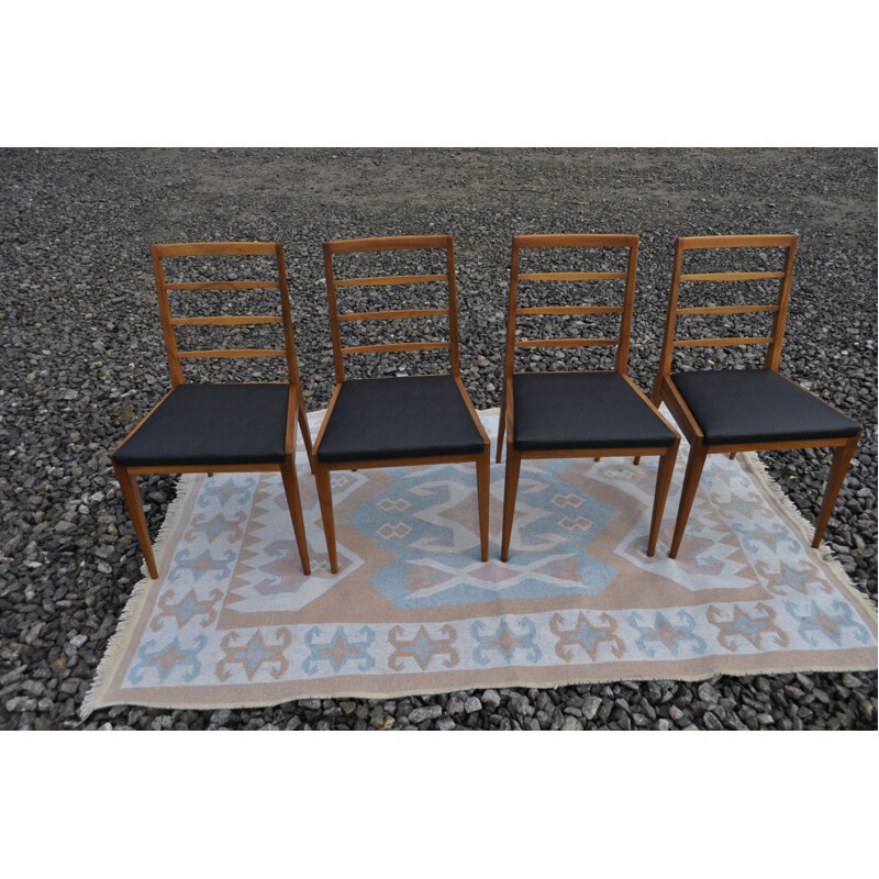 Set of 4 vintage dining chairs by Mcintosh, 1960
