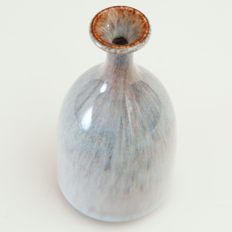 Vintage Vase aus glasiertem Steinzeug von Kjell Bolinder, Schweden 1978