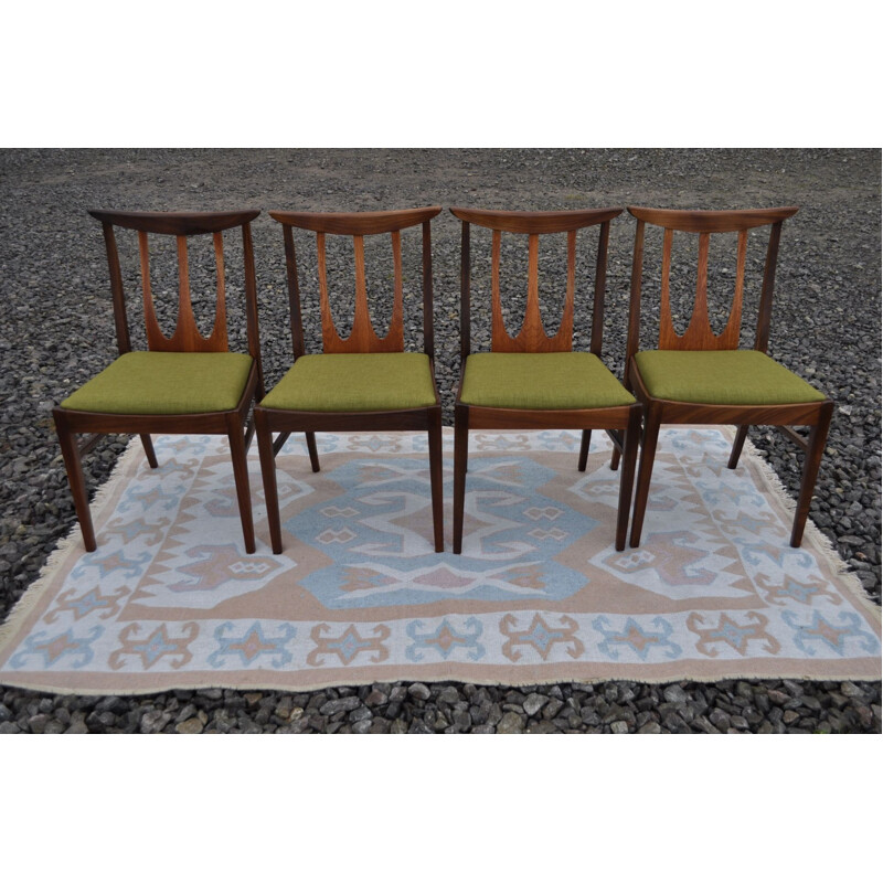 Ensemble de 4 chaises vintage G Plan Brasilia