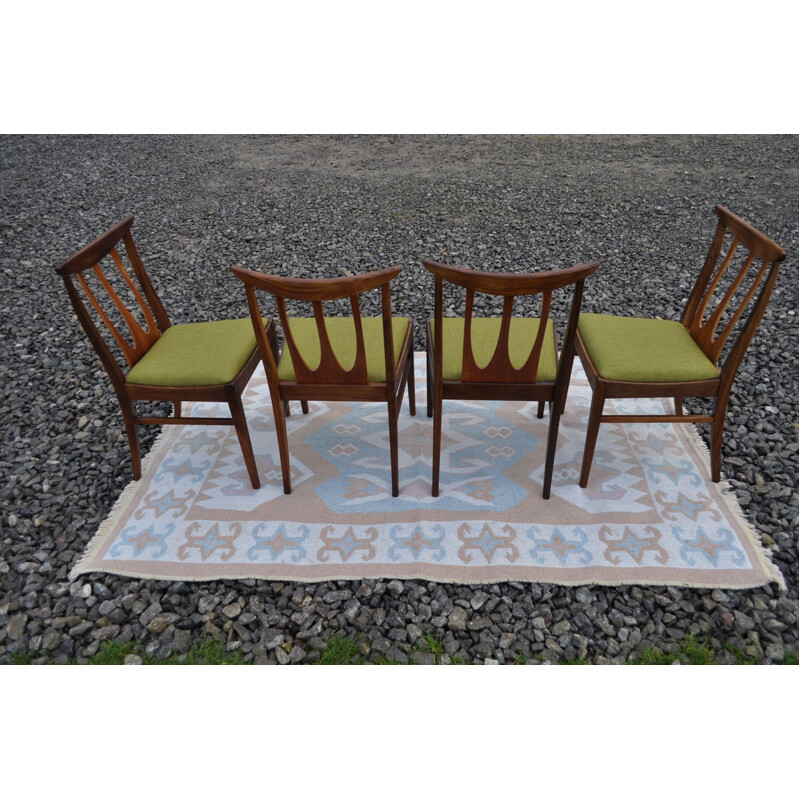 Ensemble de 4 chaises vintage G Plan Brasilia