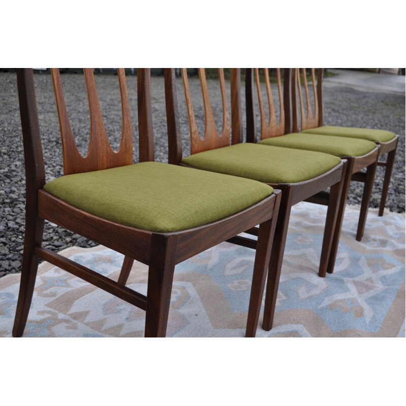 Set of 4 vintage G Plan Brasilia dining chairs