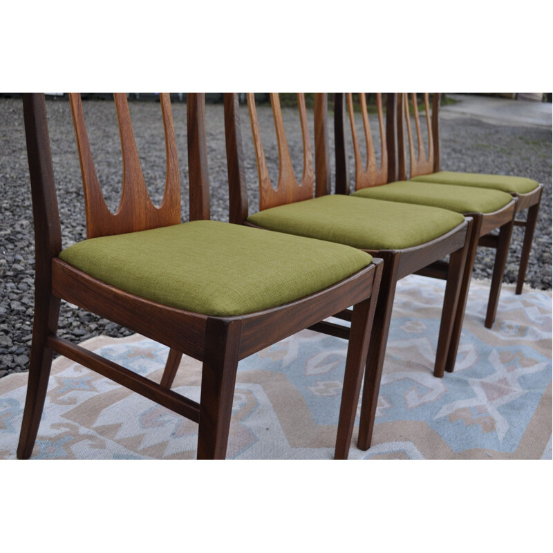 Set van 4 vintage G Plan Brasilia stoelen
