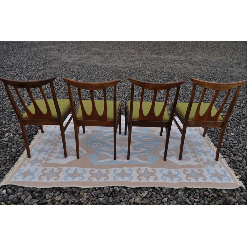 Set of 4 vintage G Plan Brasilia dining chairs