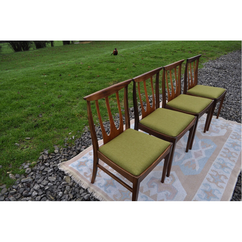 Set van 4 vintage G Plan Brasilia stoelen
