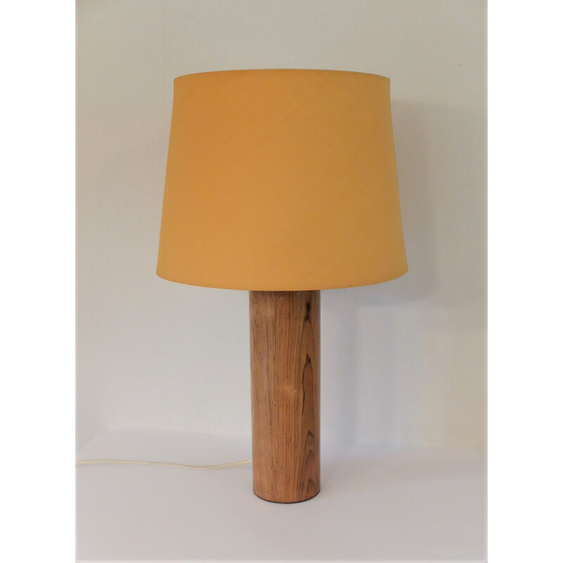 Vintage rosewood lamp by Uno and Östen Kristiansson for Luxus, Sweden 1960