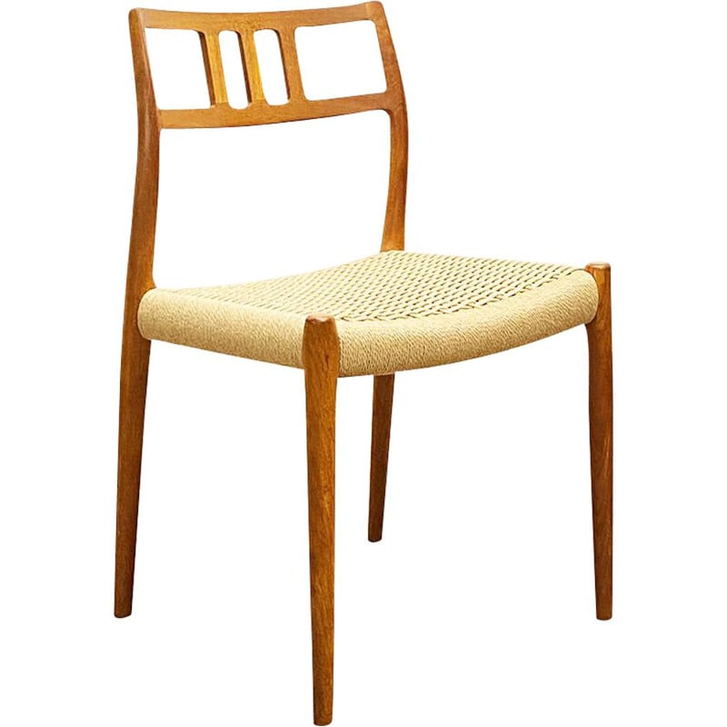 Mid century teak dining chair by Niels O. Møller for J.L. Moller, Denmark 1950s