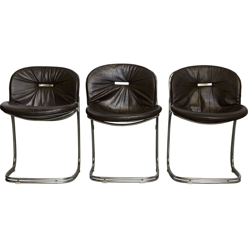 Set van 3 vintage Sabrina stoelen van Gastone Rinaldi voor Rima, 1970