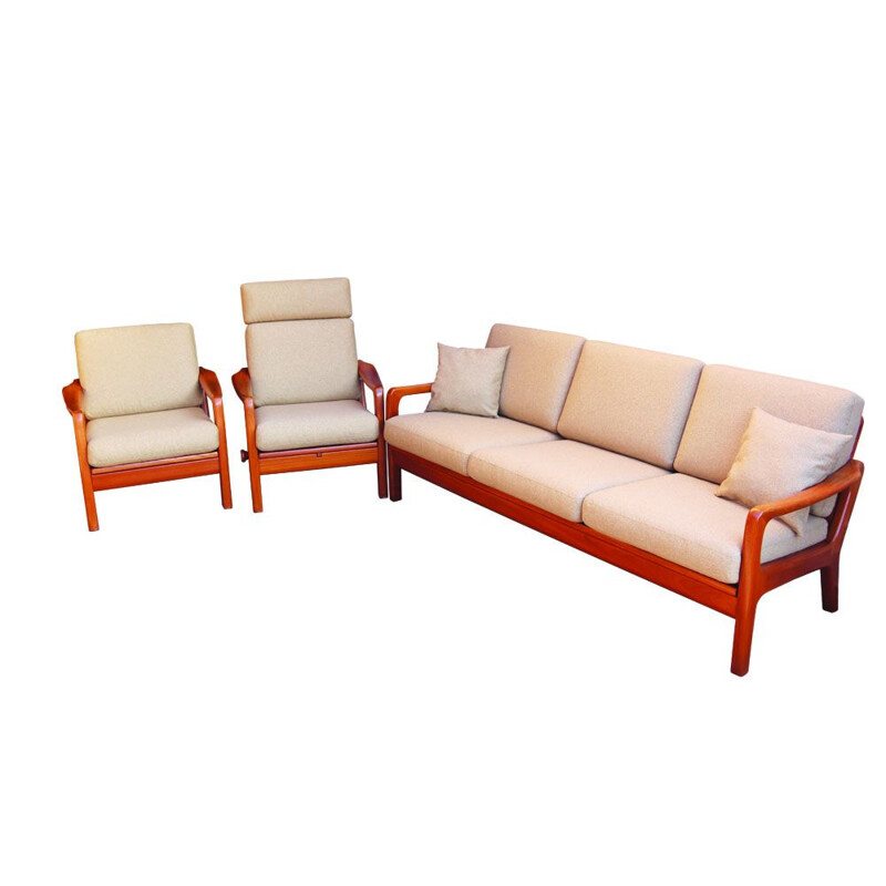 Vintage living room set by Juul Kristensen for Jk, Denmark 1960s