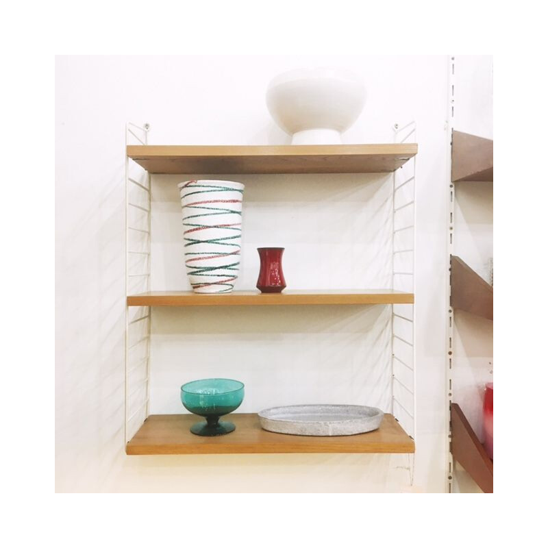 Vintage wall shelf by Kajsa & Nils Strinning for String, 1960s