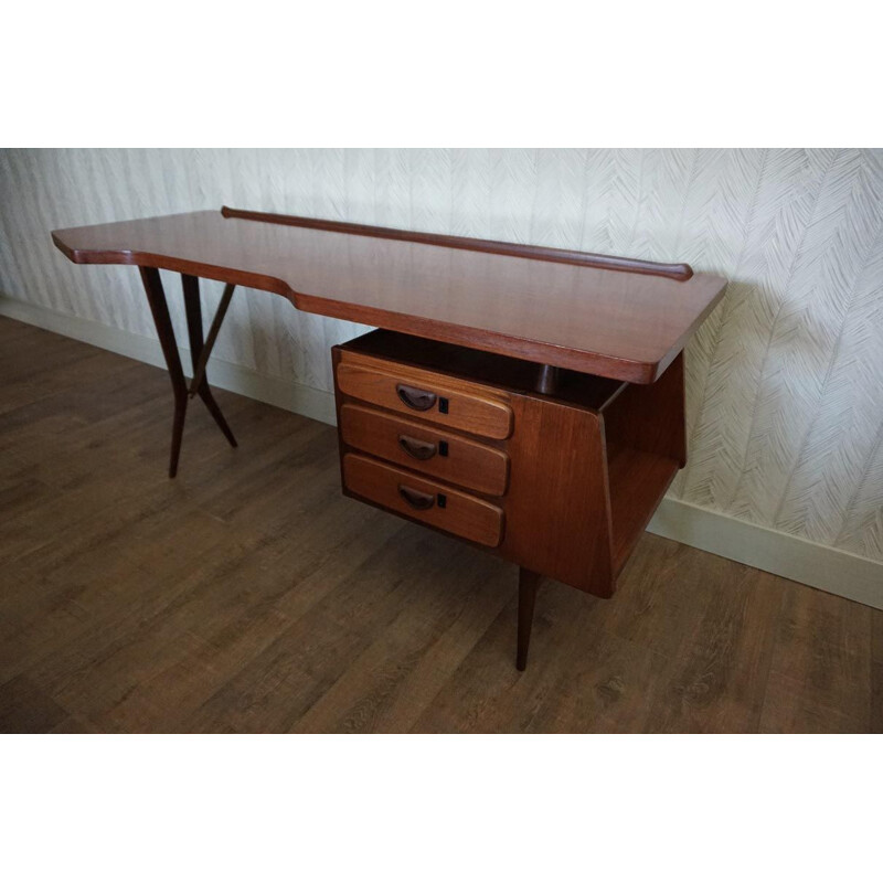 Mid-century Dutch writing desk by Louis Van Teeffelen, 1950s