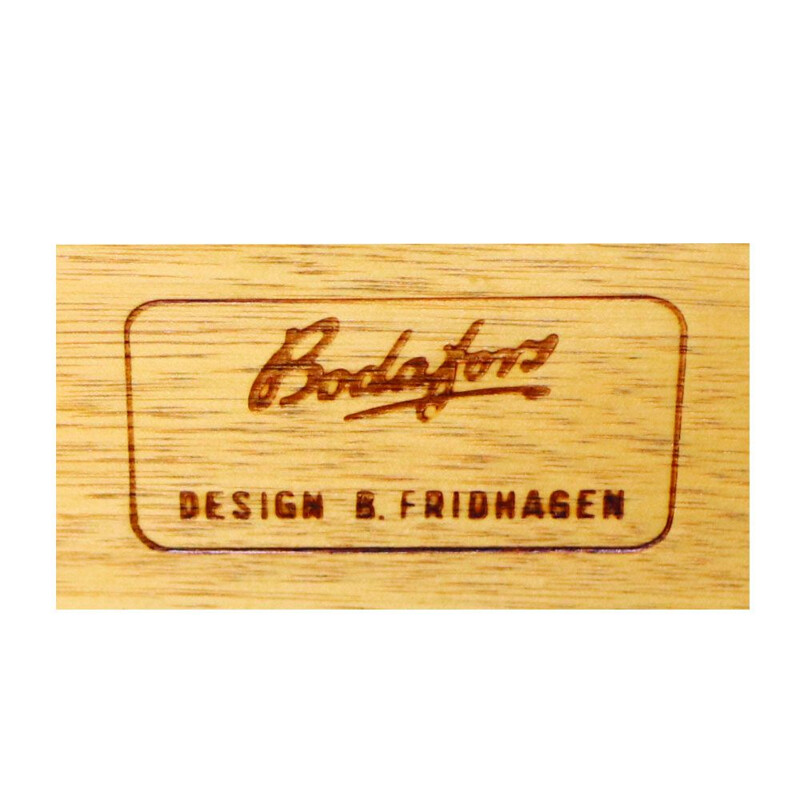Pair of vintage Swedish sideboard in teak by Bertil Fridhagen for Bodafors, 1960s