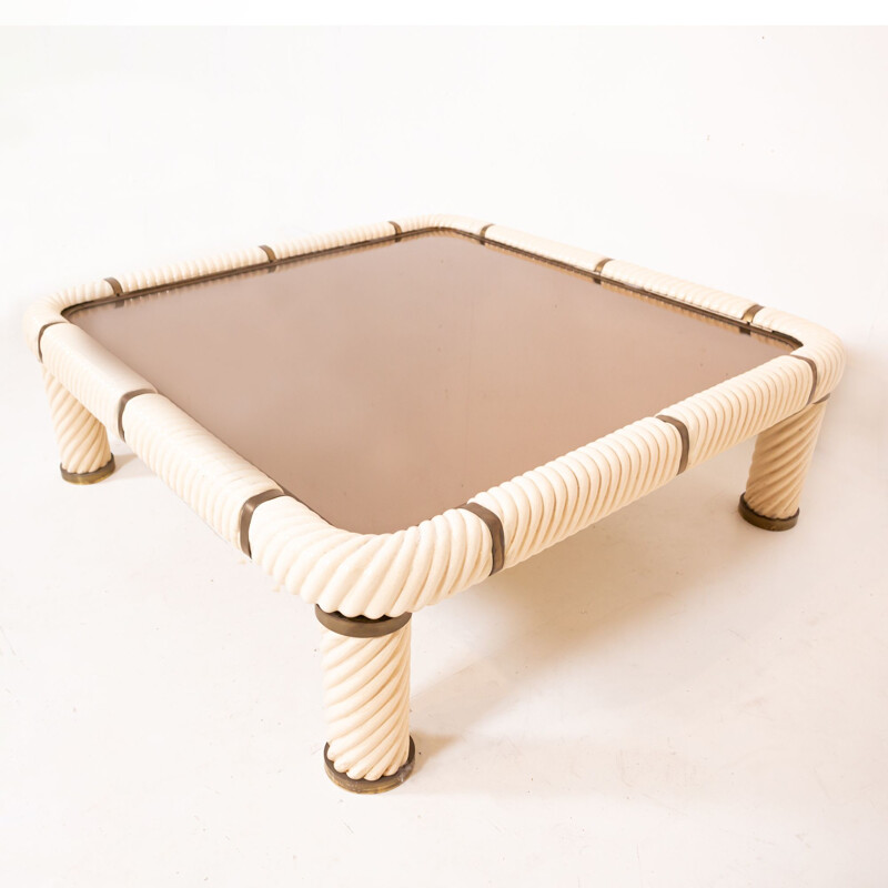Vintage ceramic coffee table by Tomaso Barbi, 1960