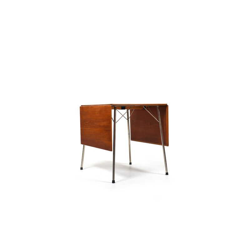 Mesa de teca Vintage de Arne Jacobsen para Fritz Hansen, Dinamarca 1950