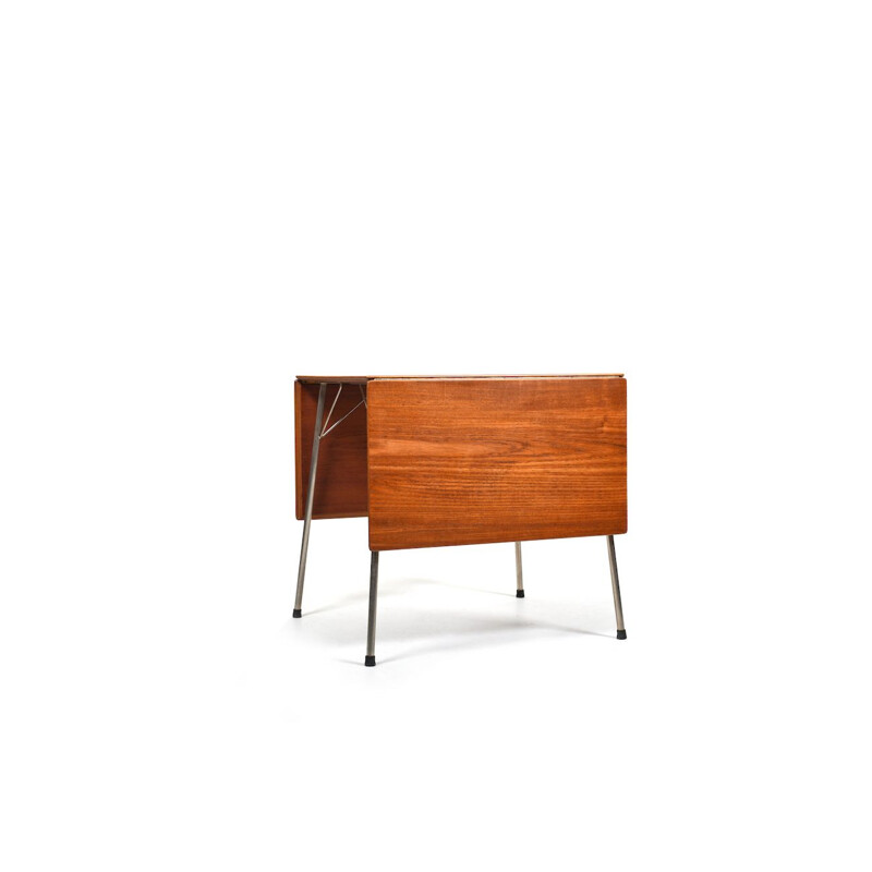 Mesa de teca Vintage de Arne Jacobsen para Fritz Hansen, Dinamarca 1950