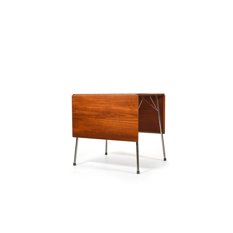 Mesa vintage de teca de Arne Jacobsen para Fritz Hansen, Dinamarca 1950