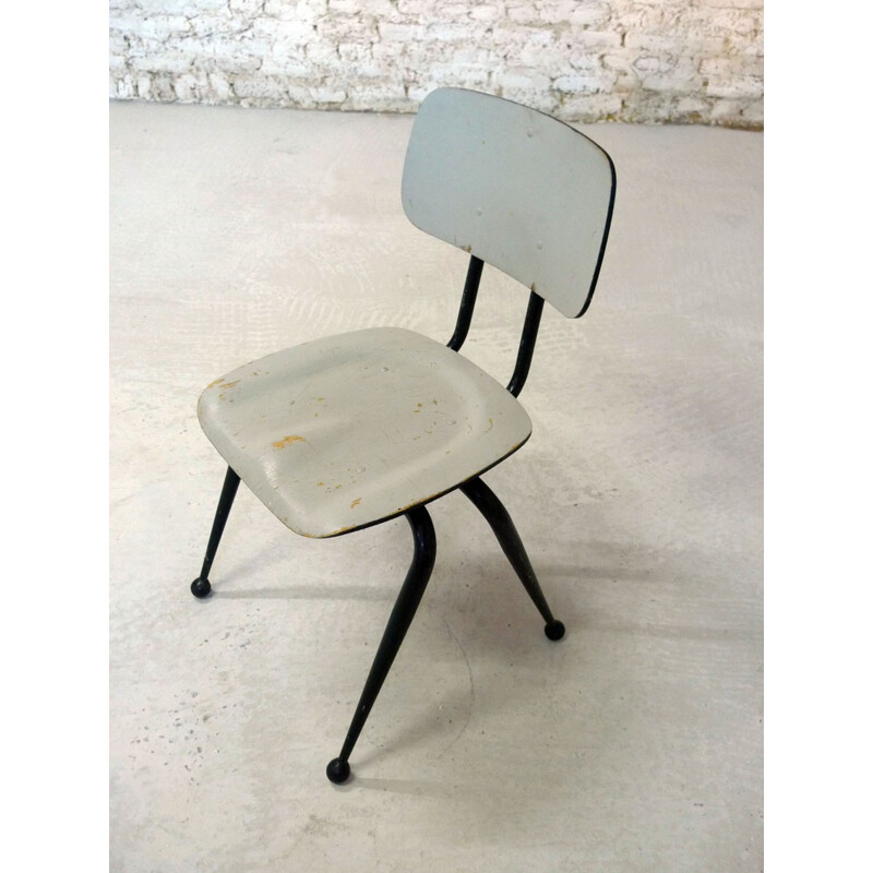 Industrial chair in wood and metal, Dave CHAPMAN - 1950s