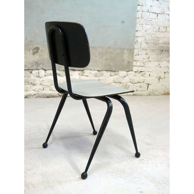 Industrial chair in wood and metal, Dave CHAPMAN - 1950s