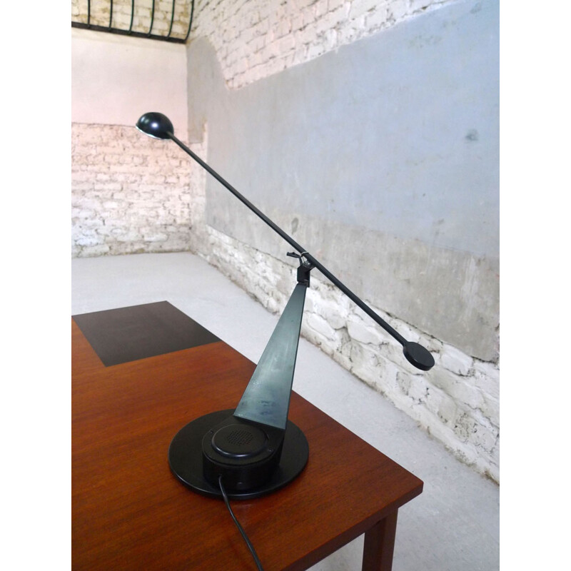 Lámpara de escritorio de metal "Fase" - 1980