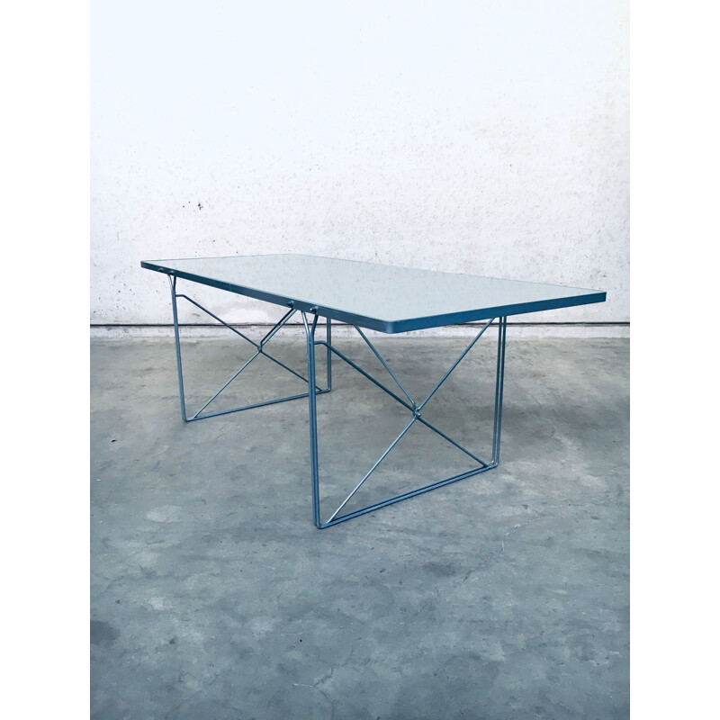 Vintage "Moment" glass dining table by Niels Gammelgaard for Ikea, 1980s