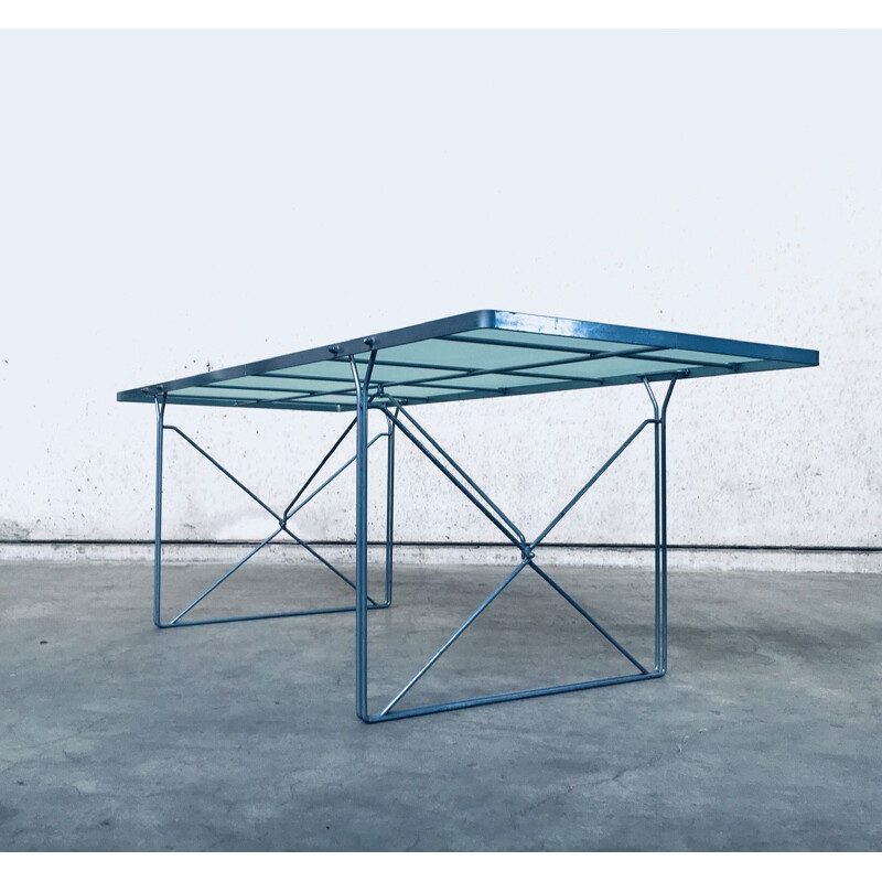 Mesa de cristal vintage "Moment" de Niels Gammelgaard para Ikea, 1980