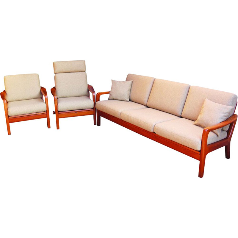 Vintage living room set by Juul Kristensen for Jk, Denmark 1960s