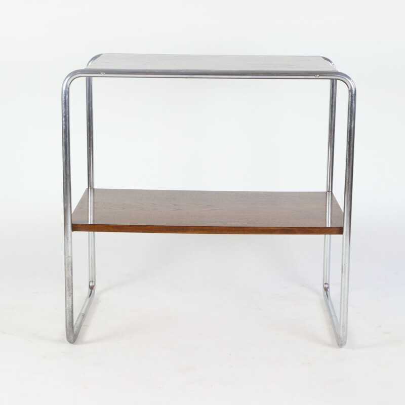 Vintage Bauhaus oakwood shelf by Marcel Breuer, 1930s