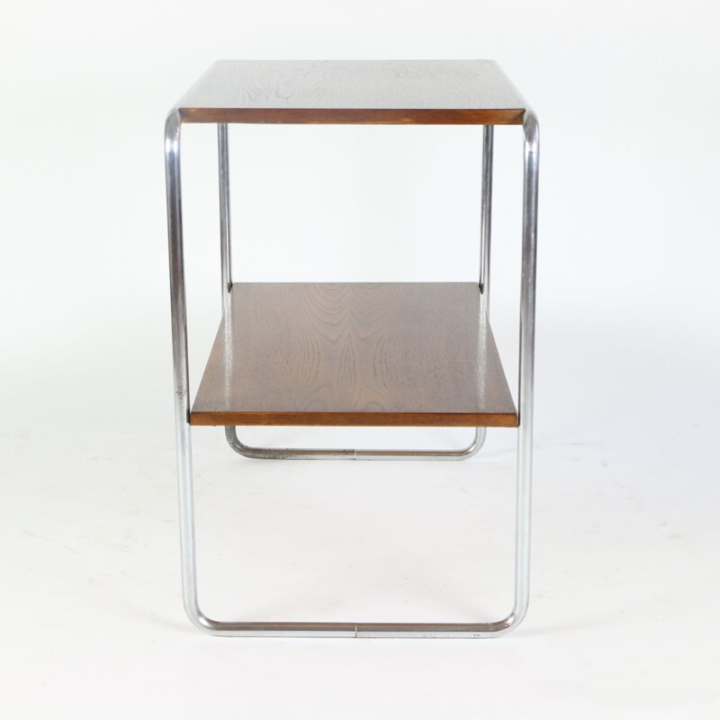 Vintage Bauhaus oakwood shelf by Marcel Breuer, 1930s