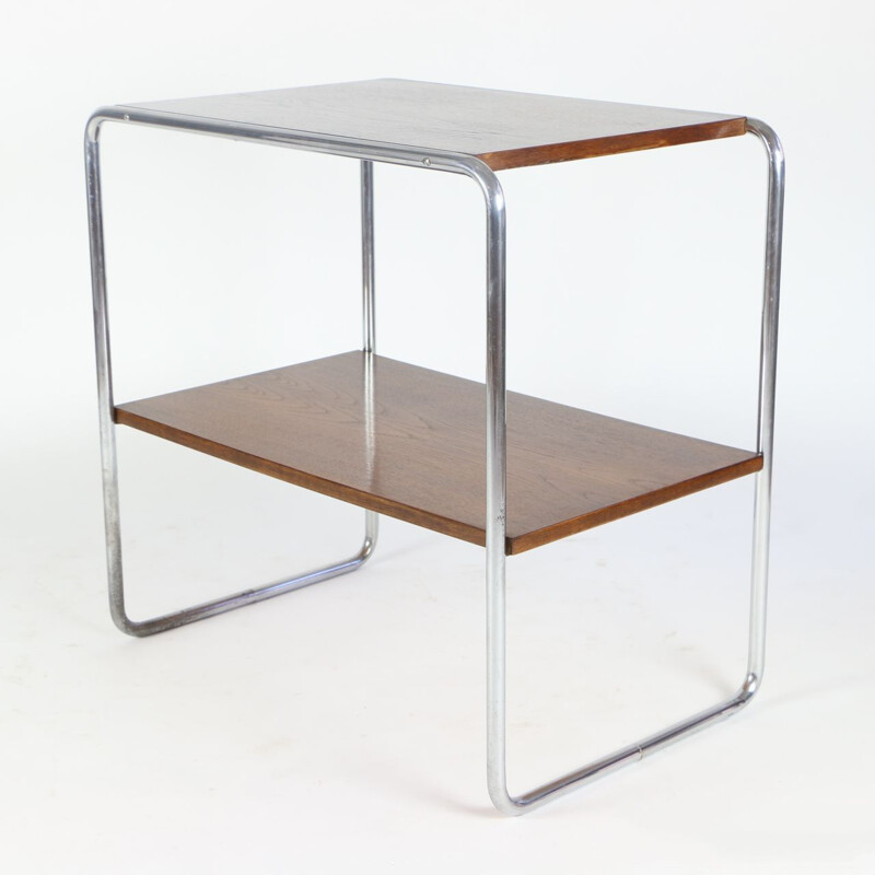 Vintage Bauhaus oakwood shelf by Marcel Breuer, 1930s