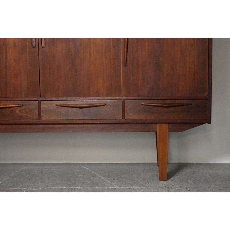 Vintage Danish teak highboard, 1960s