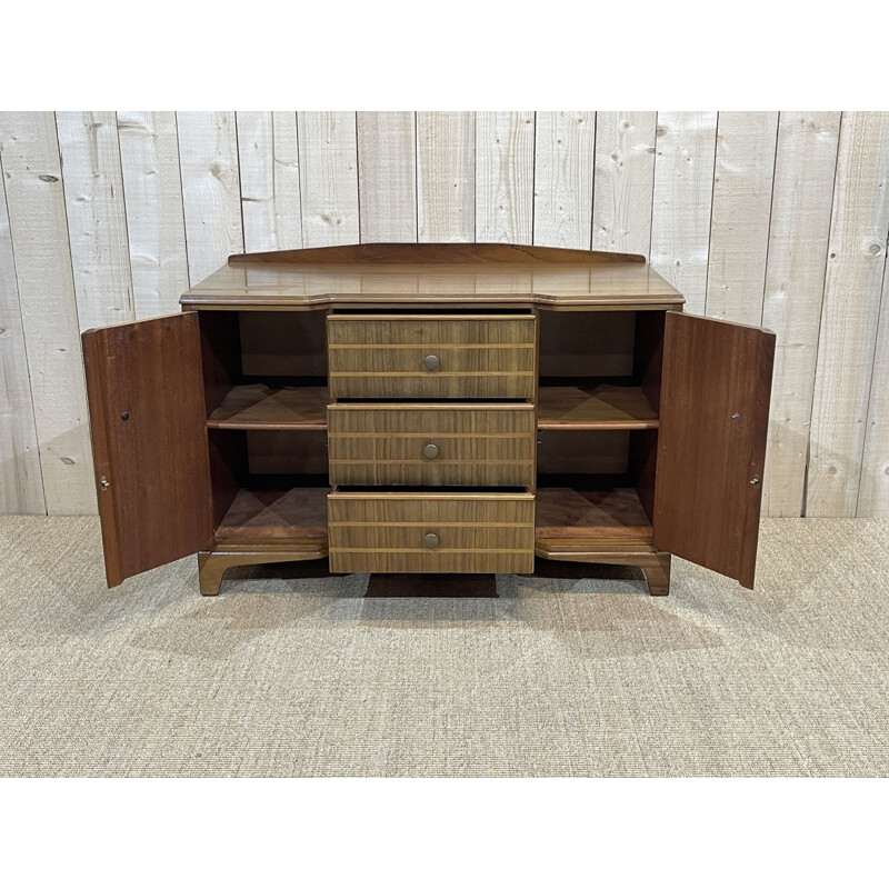 Buffet anglais vintage en noyer, 1950