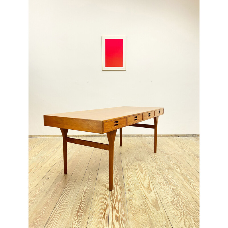 Danish mid century teak desk by Nanna Ditzel for Søren Willadsen Møbelfabrik, 1950s