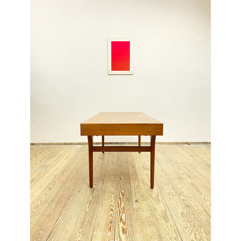 Danish mid century teak desk by Nanna Ditzel for Søren Willadsen Møbelfabrik, 1950s