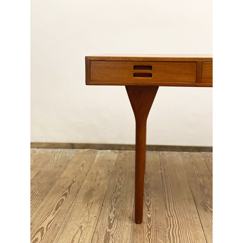 Danish mid century teak desk by Nanna Ditzel for Søren Willadsen Møbelfabrik, 1950s