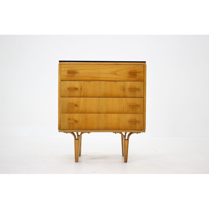 Vintage maple chest of drawers by Frantisek Mezulanik, Czechoslovakia 1960s