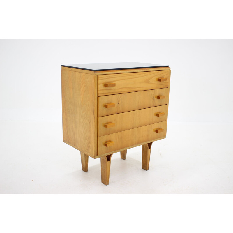 Vintage maple chest of drawers by Frantisek Mezulanik, Czechoslovakia 1960s