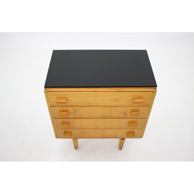 Vintage maple chest of drawers by Frantisek Mezulanik, Czechoslovakia 1960s