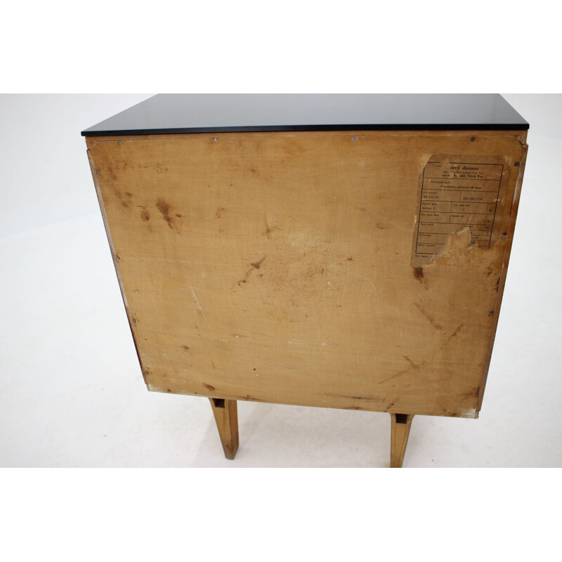 Vintage maple chest of drawers by Frantisek Mezulanik, Czechoslovakia 1960s