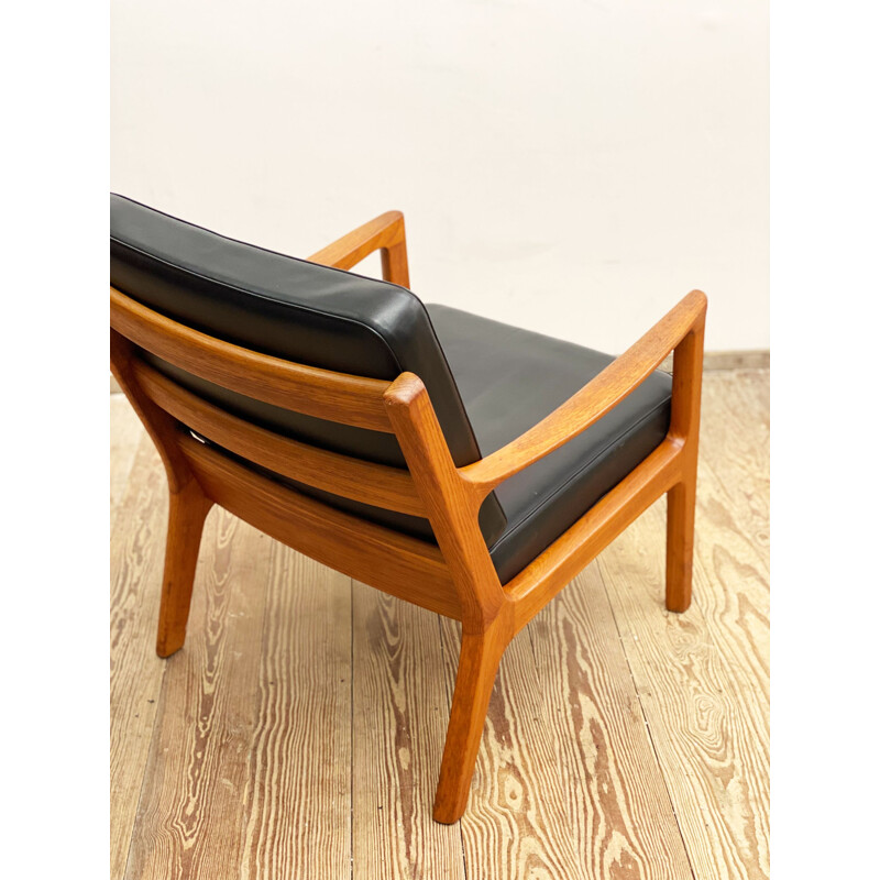 Sillón danés vintage de Ole Wanscher para Poul Jeppensens, 1960