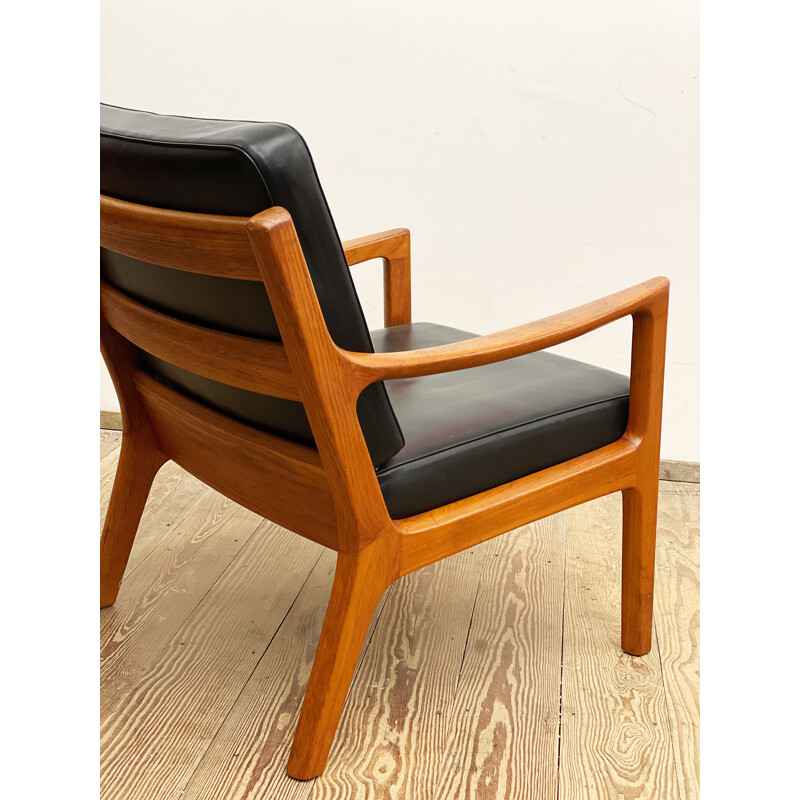 Vintage Deense fauteuil van Ole Wanscher voor Poul Jeppensens, 1960