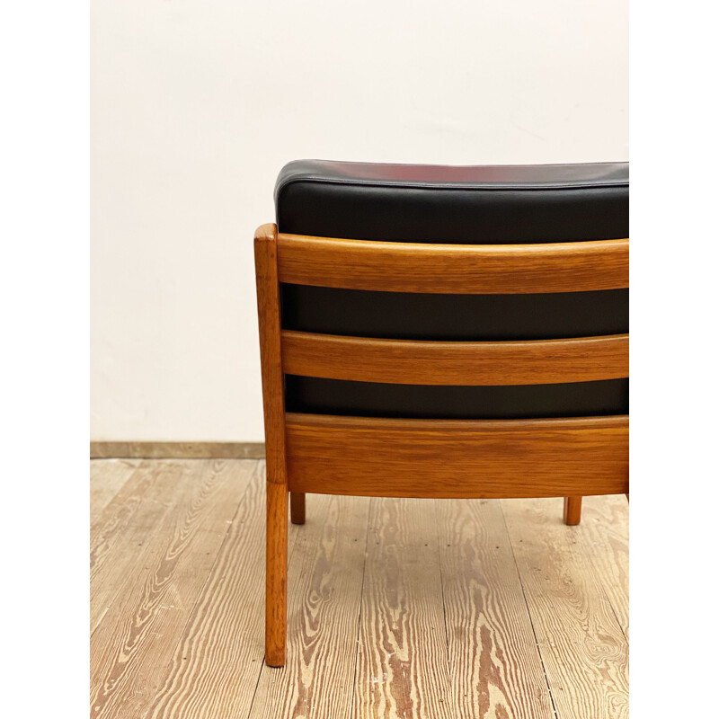 Vintage Deense fauteuil van Ole Wanscher voor Poul Jeppensens, 1960