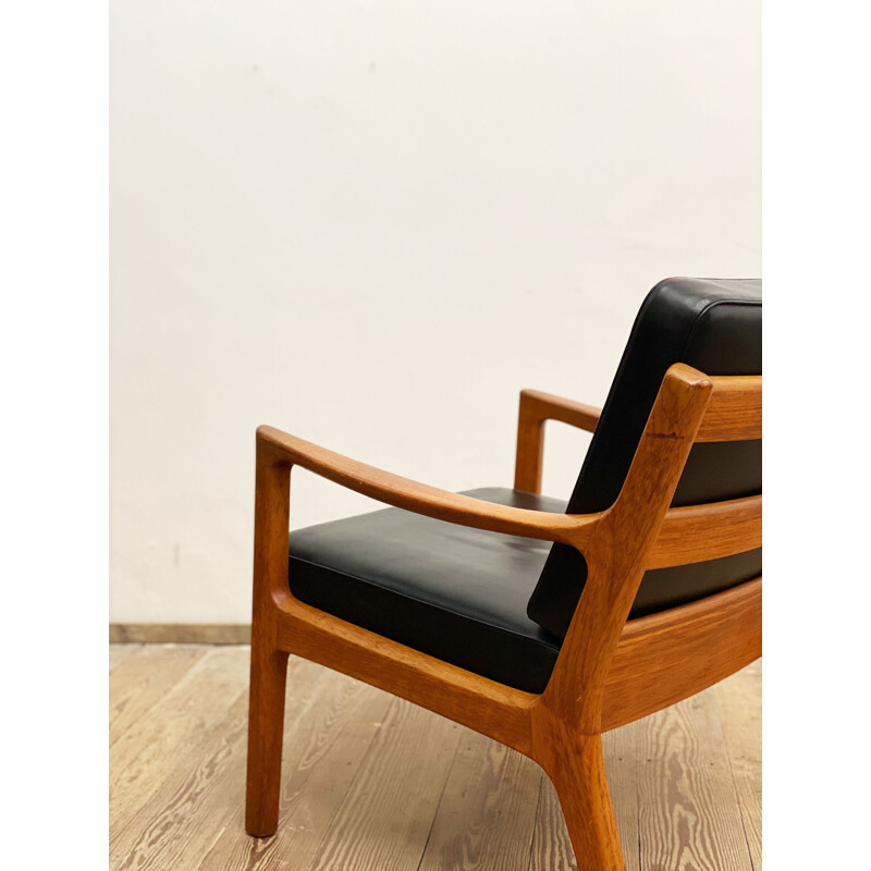Vintage Deense fauteuil van Ole Wanscher voor Poul Jeppensens, 1960