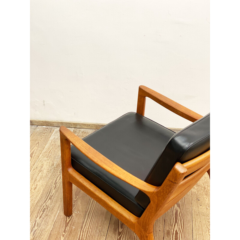 Vintage Deense fauteuil van Ole Wanscher voor Poul Jeppensens, 1960