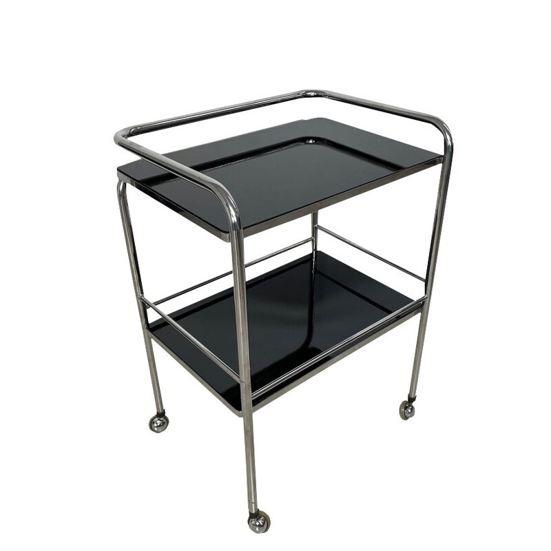 Vintage Bauhaus serving trolley, 1950s