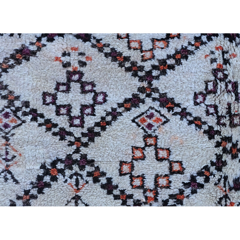 Vintage Berber rug Beni ouarain Marmoucha