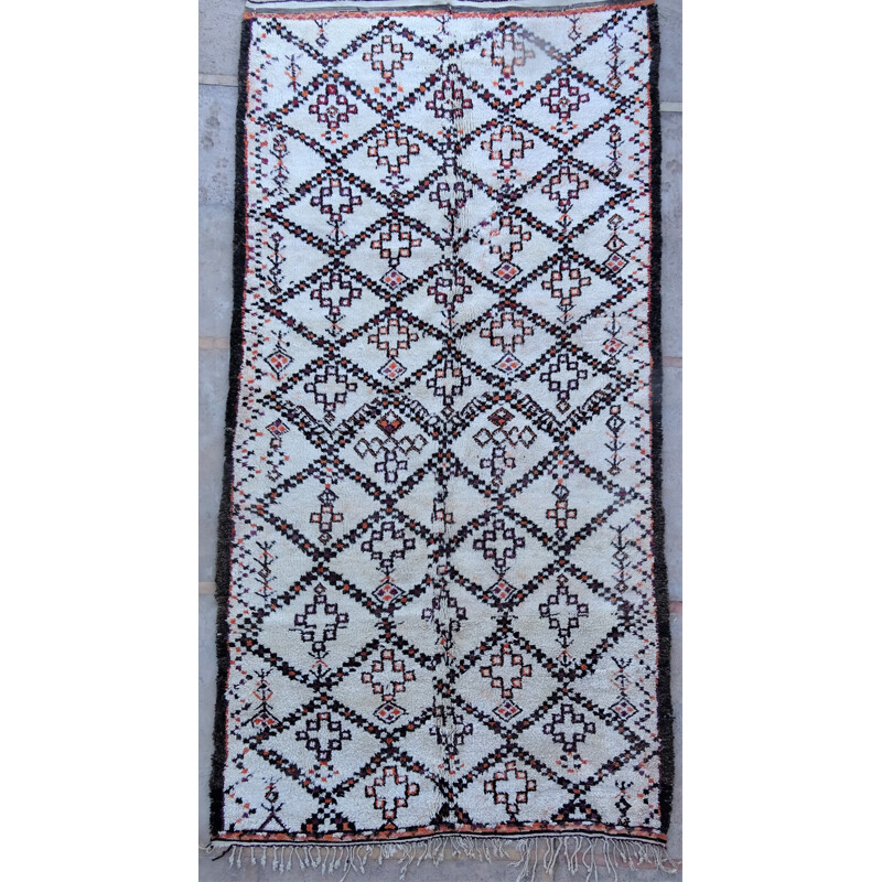 Vintage Berber rug Beni ouarain Marmoucha