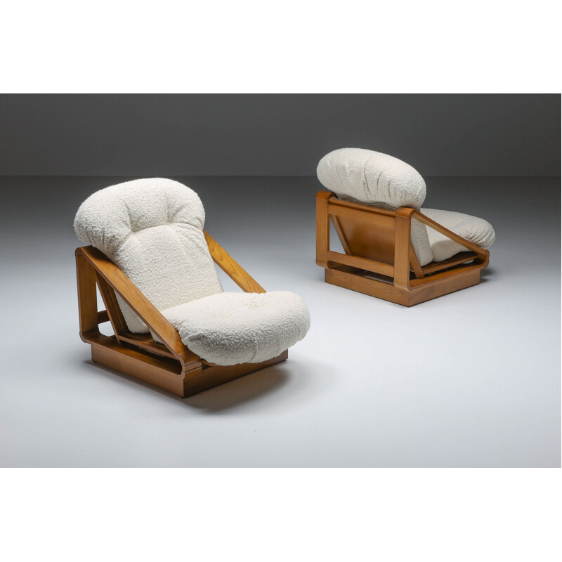 Pair of vintage armchairs by Renato Toso & Roberto Patio for Stilwood, 1960s