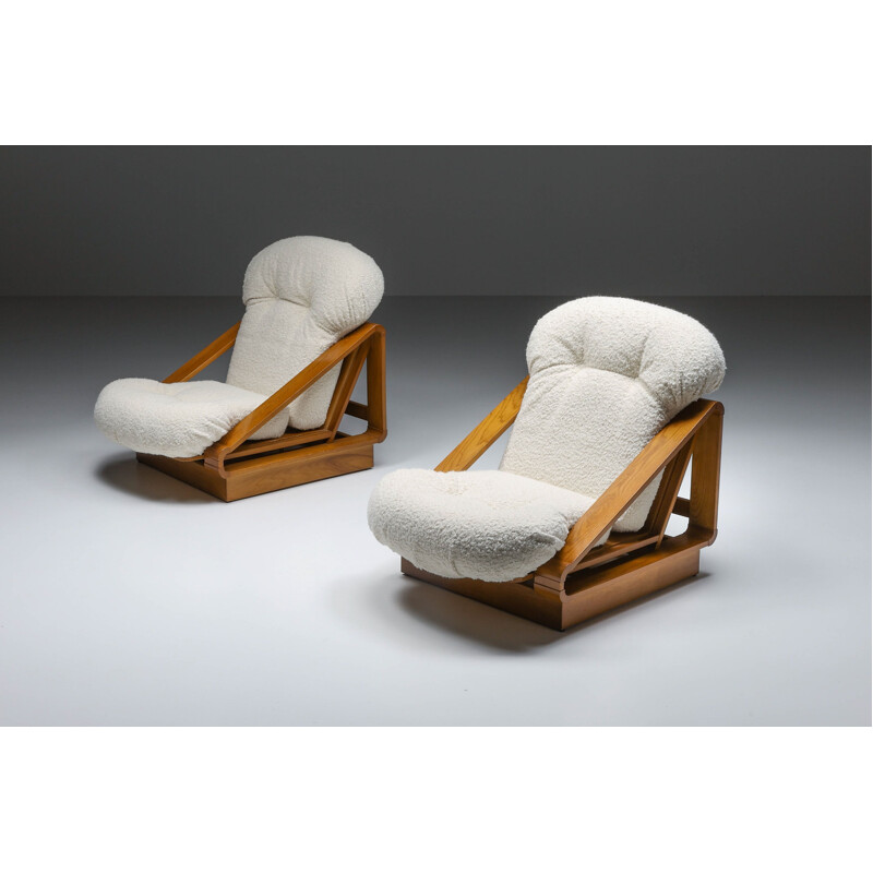 Paar vintage fauteuils van Renato Toso