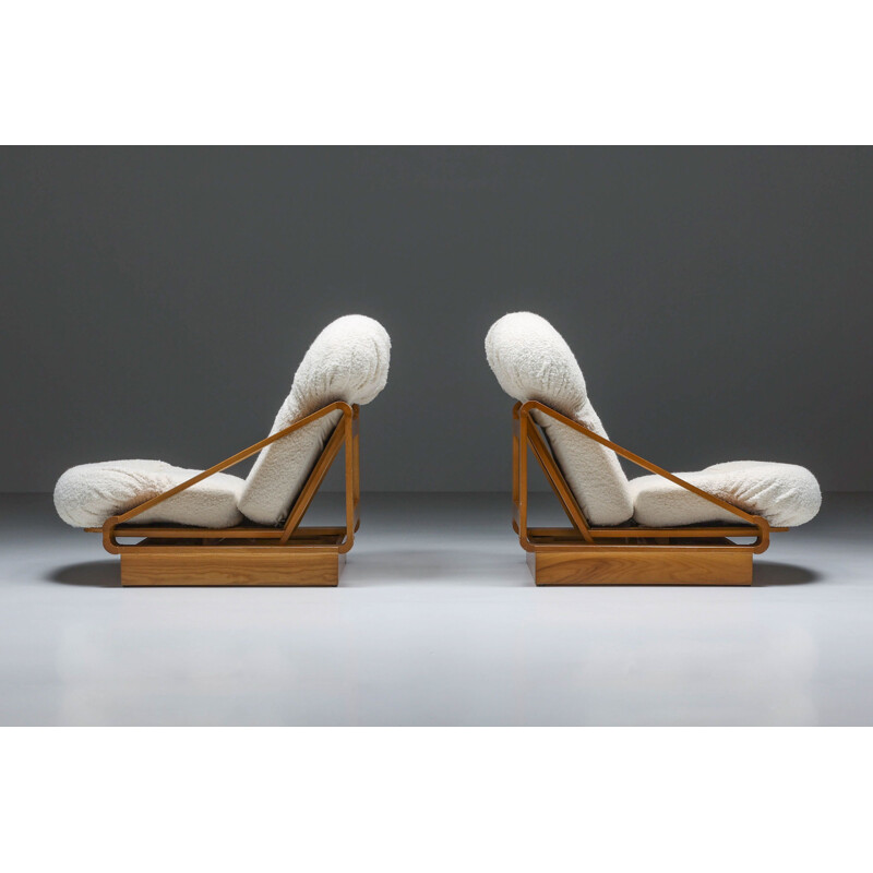 Paar vintage fauteuils van Renato Toso