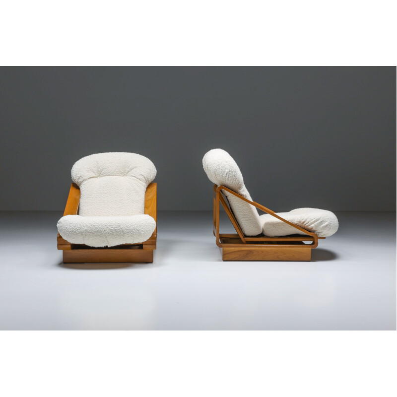 Pair of vintage armchairs by Renato Toso & Roberto Patio for Stilwood, 1960s